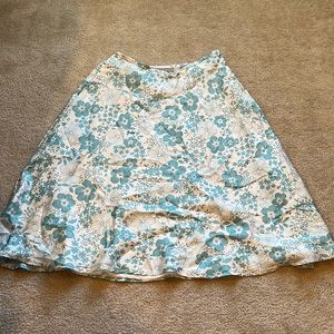 BLUE FLOWER SKIRT